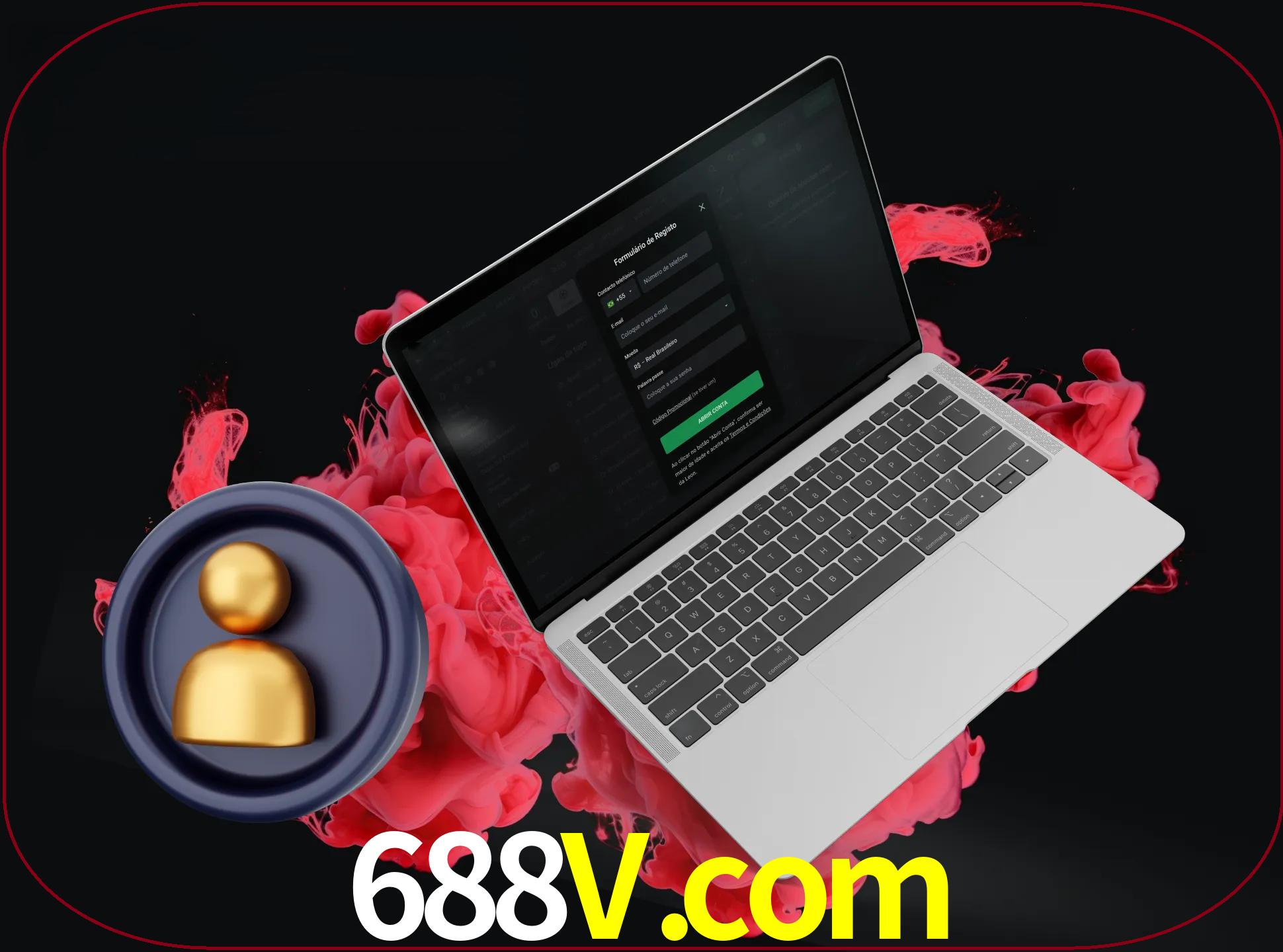 No cabeçalho do site 688v, clique no botão que o levará a um formulário especial onde terá de introduzir as suas informações actuais.