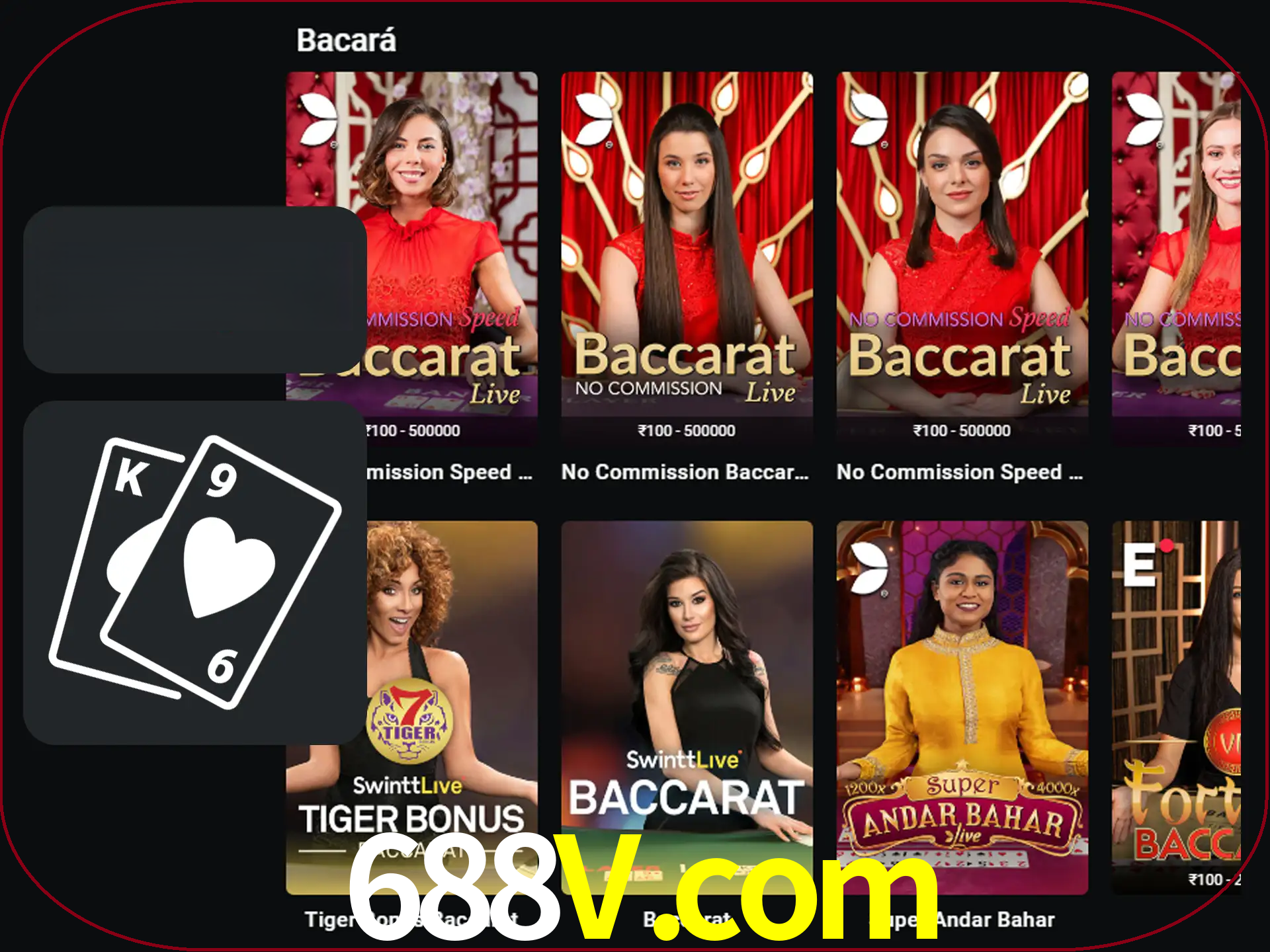 Ganhe muito dinheiro jogando jogos de bacará.